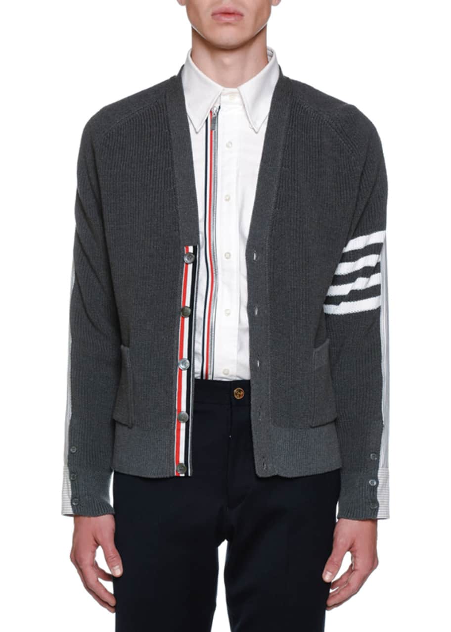 Thom browne half and half cardigan top