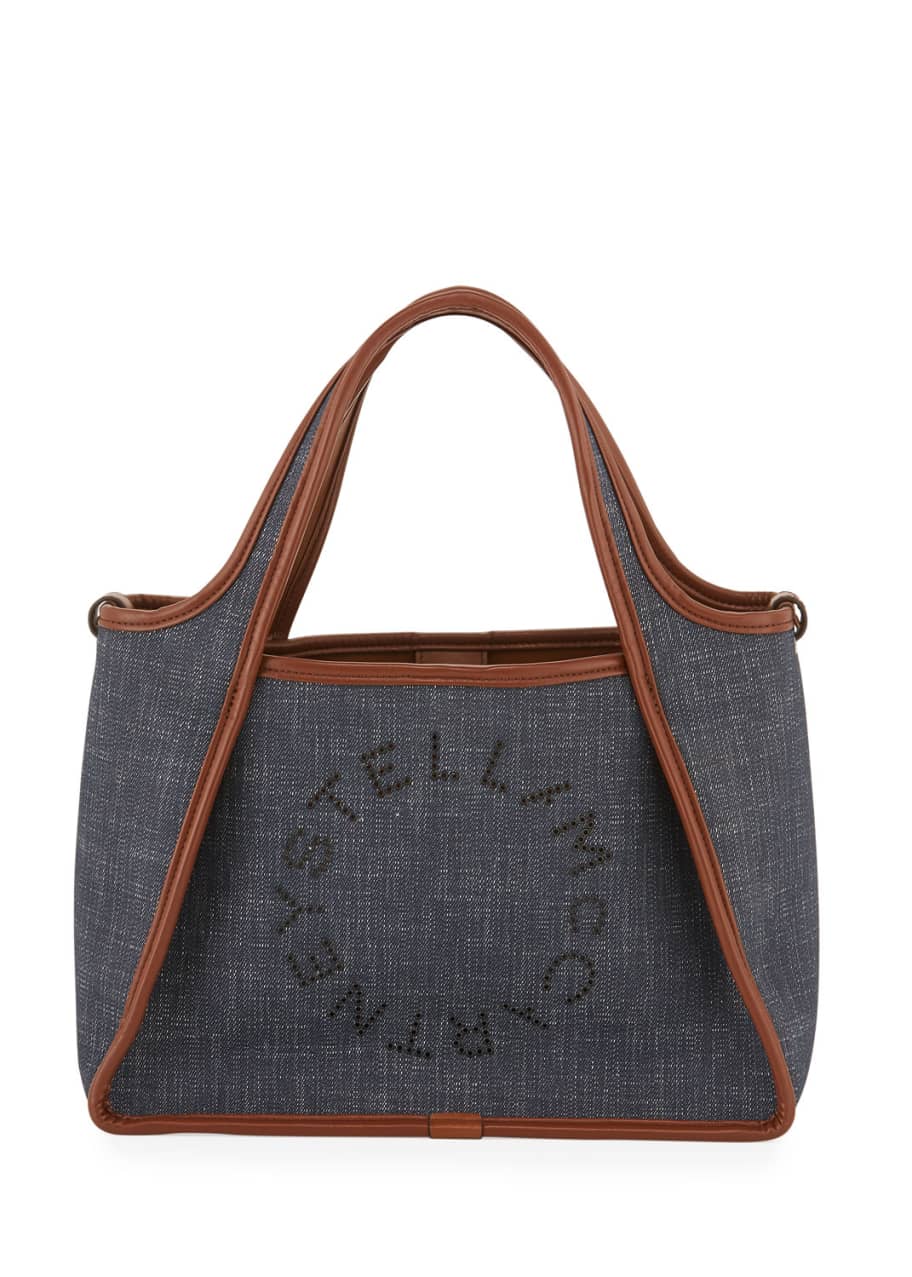 Stella McCartney Denim Logo Crossbody Bag Bergdorf Goodman