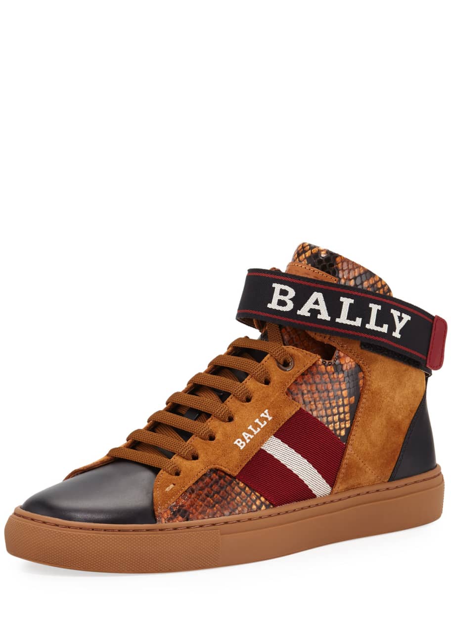 Bally high top shoes top