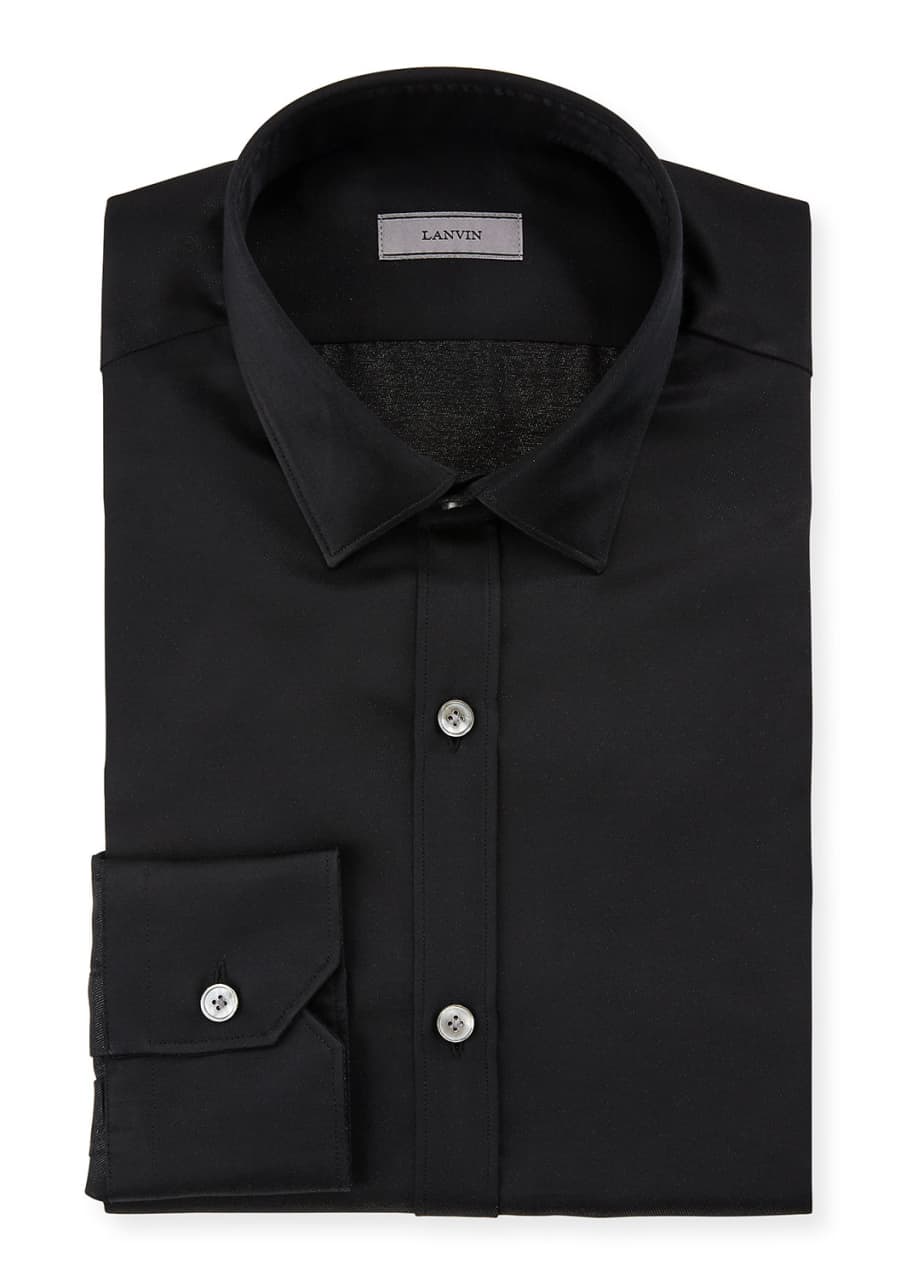 Lanvin Men's Slim-Fit Serge Metallic Dress Shirt - Bergdorf Goodman
