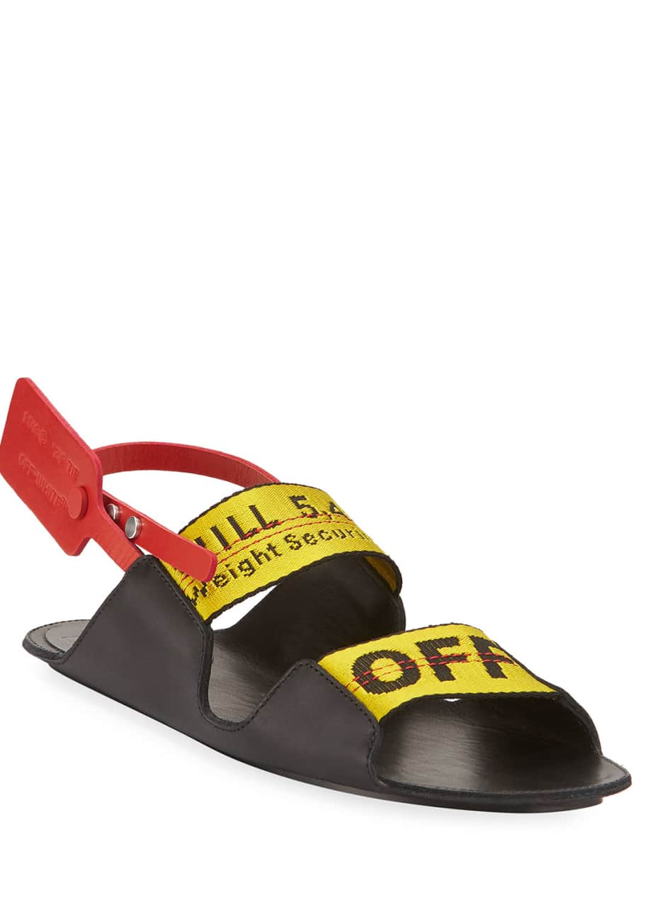 Off white zip tie best sale sandals