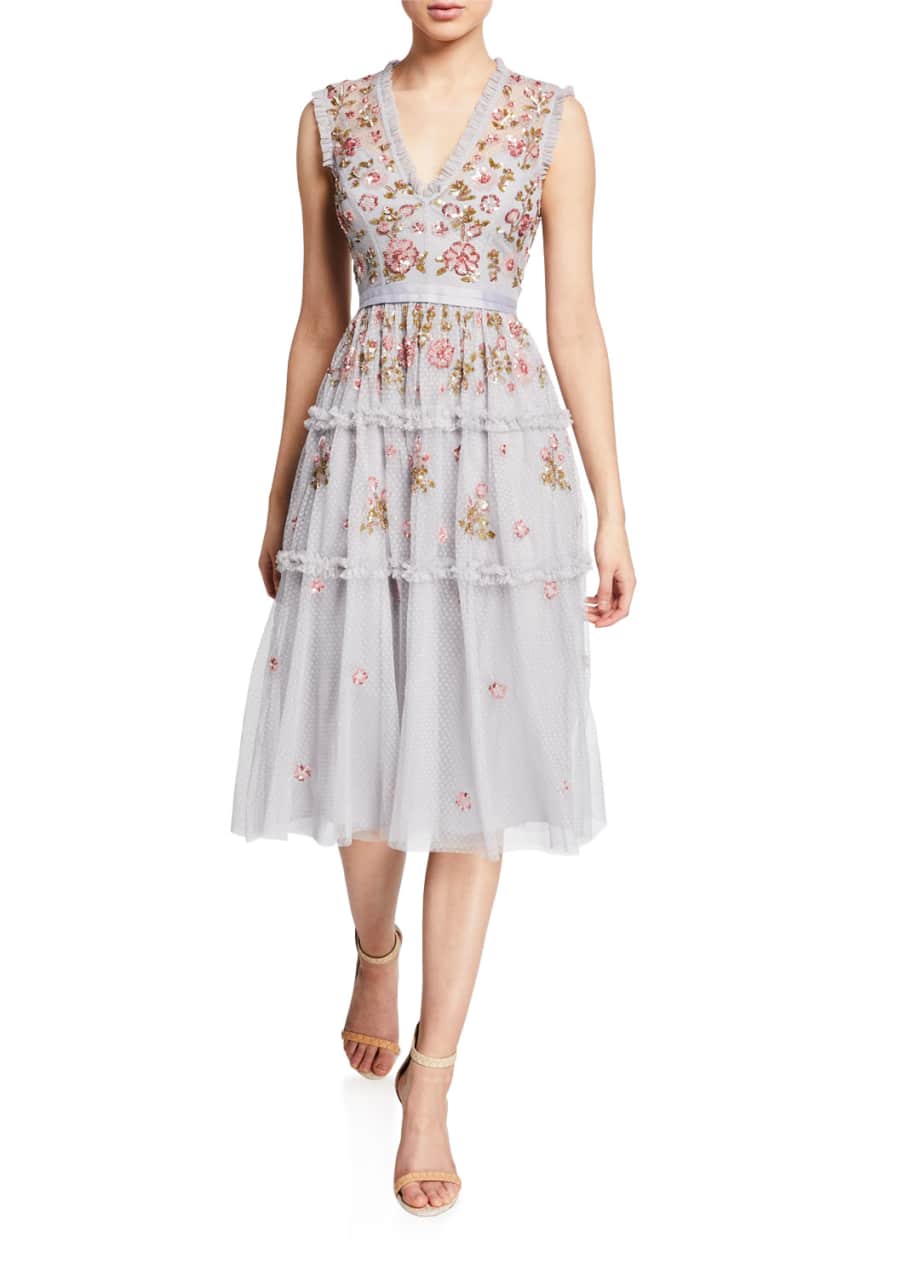 Carnation sequin gown clearance