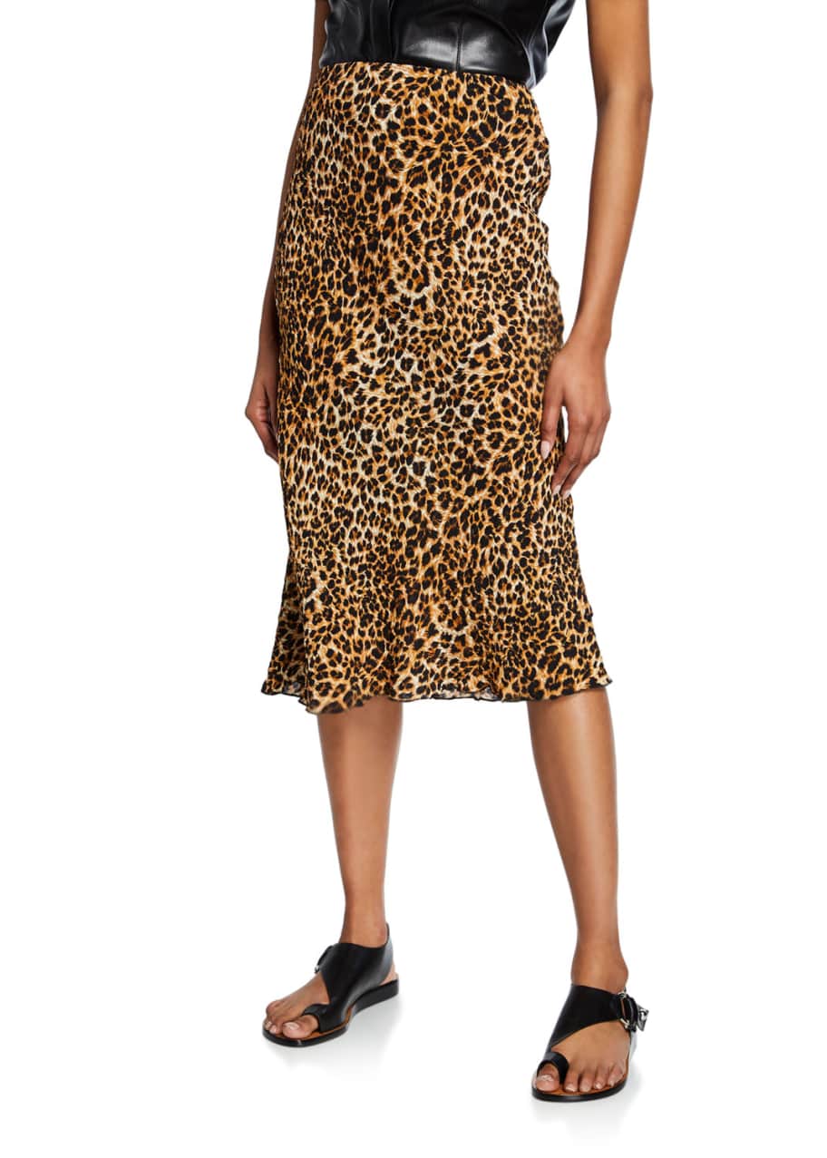 Nanushka leopard skirt hotsell