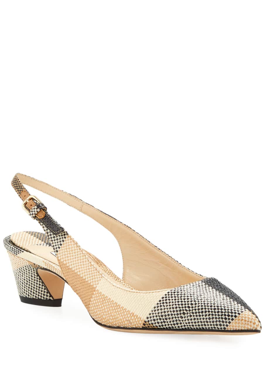 Gemma Woven Slingback Pumps