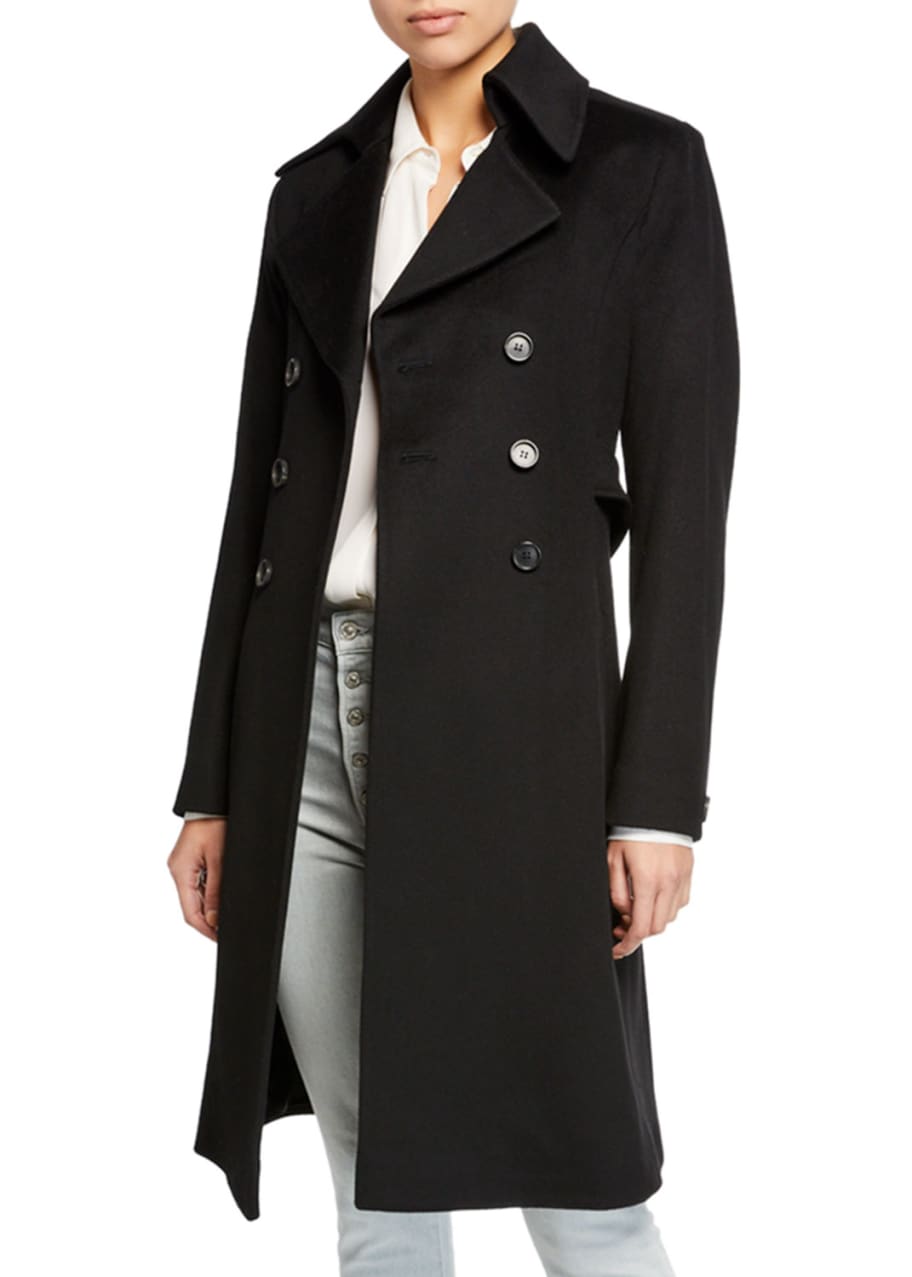 Fleurette double breasted wool coat best sale
