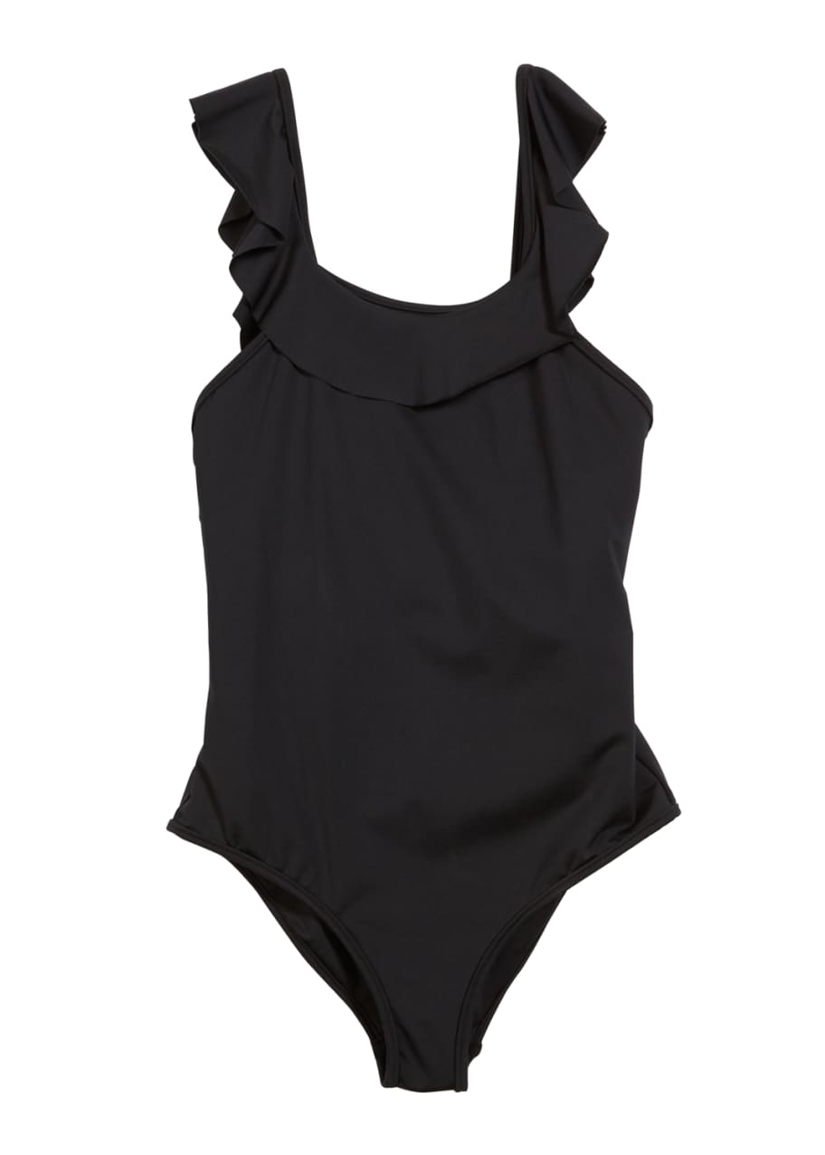 Milly Minis Ruffle Scoop-Neck One-Piece Swimsuit, Size 7-16 - Bergdorf ...