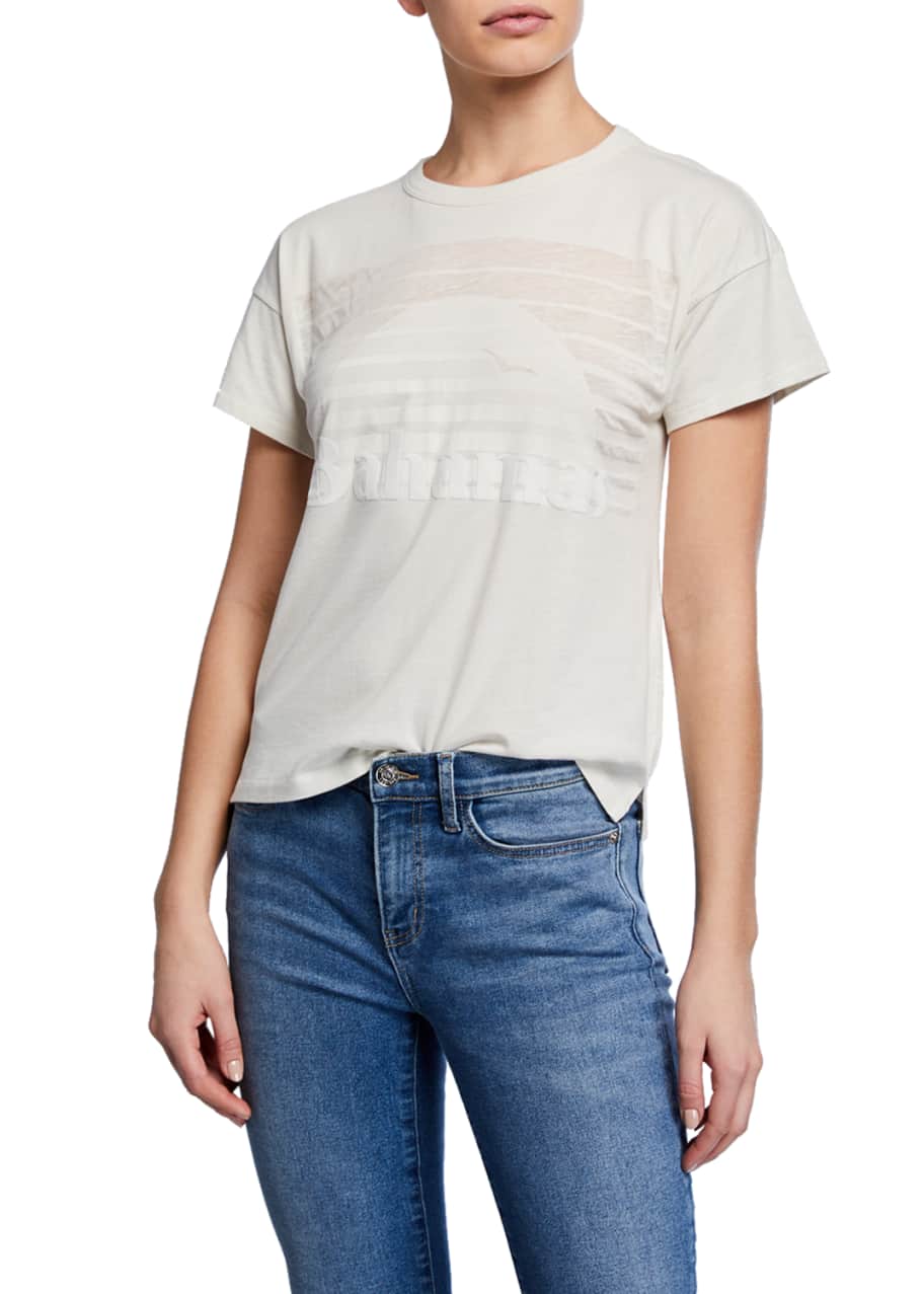 Bahamas Burnout Graphic Vintage Tee
