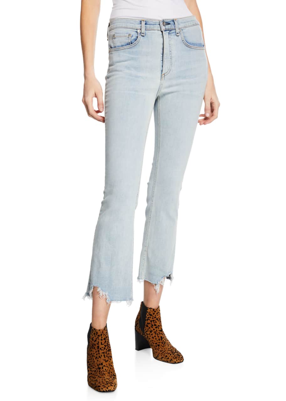 Rag Bone Hana High Rise Cropped Straight Leg Jeans Bergdorf