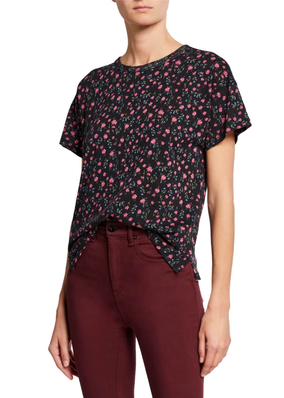 Rag and bone floral tee sales