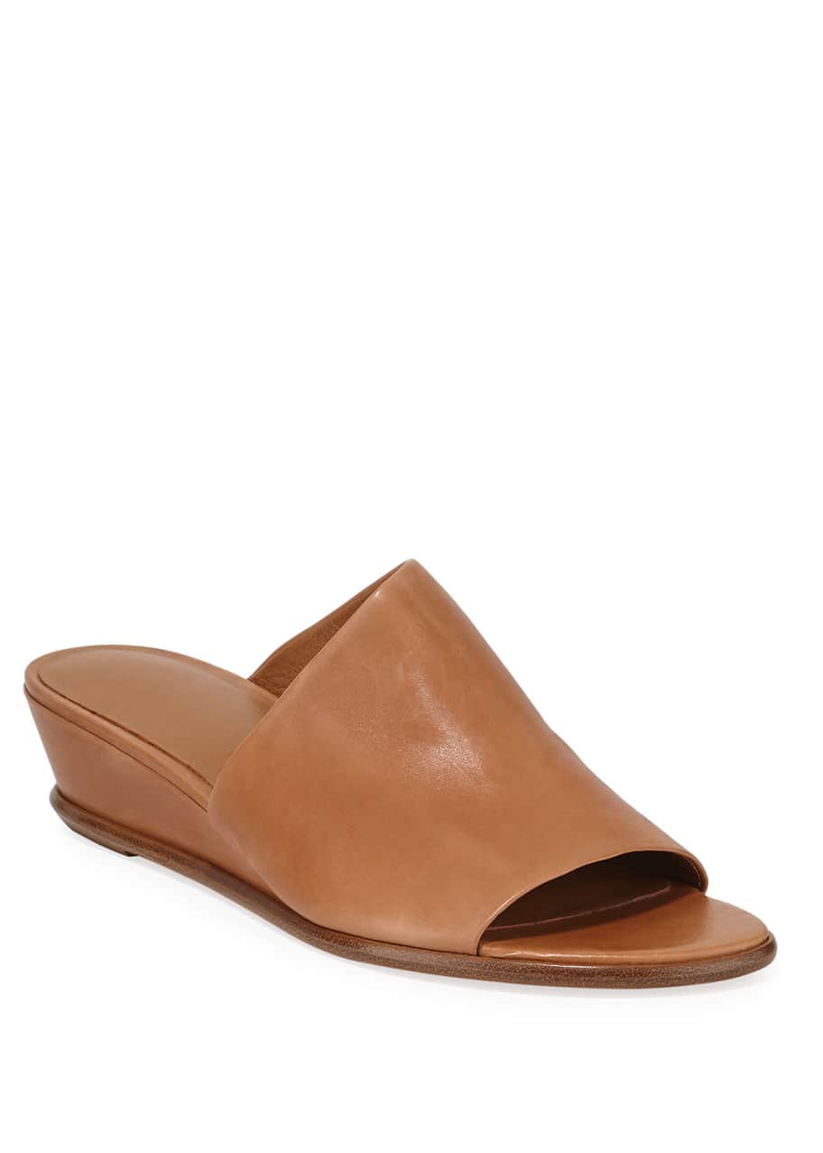 Image 1 of 1: Duvall Leather Wedge Sandals