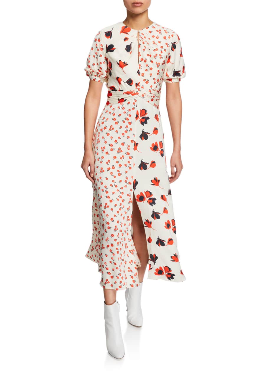 Self portrait mixed floral dress 2025