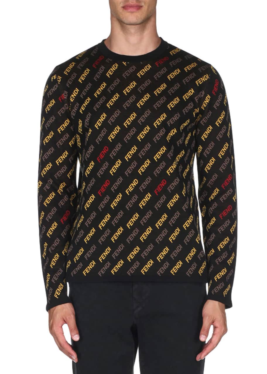 Fendi print sweater cheap