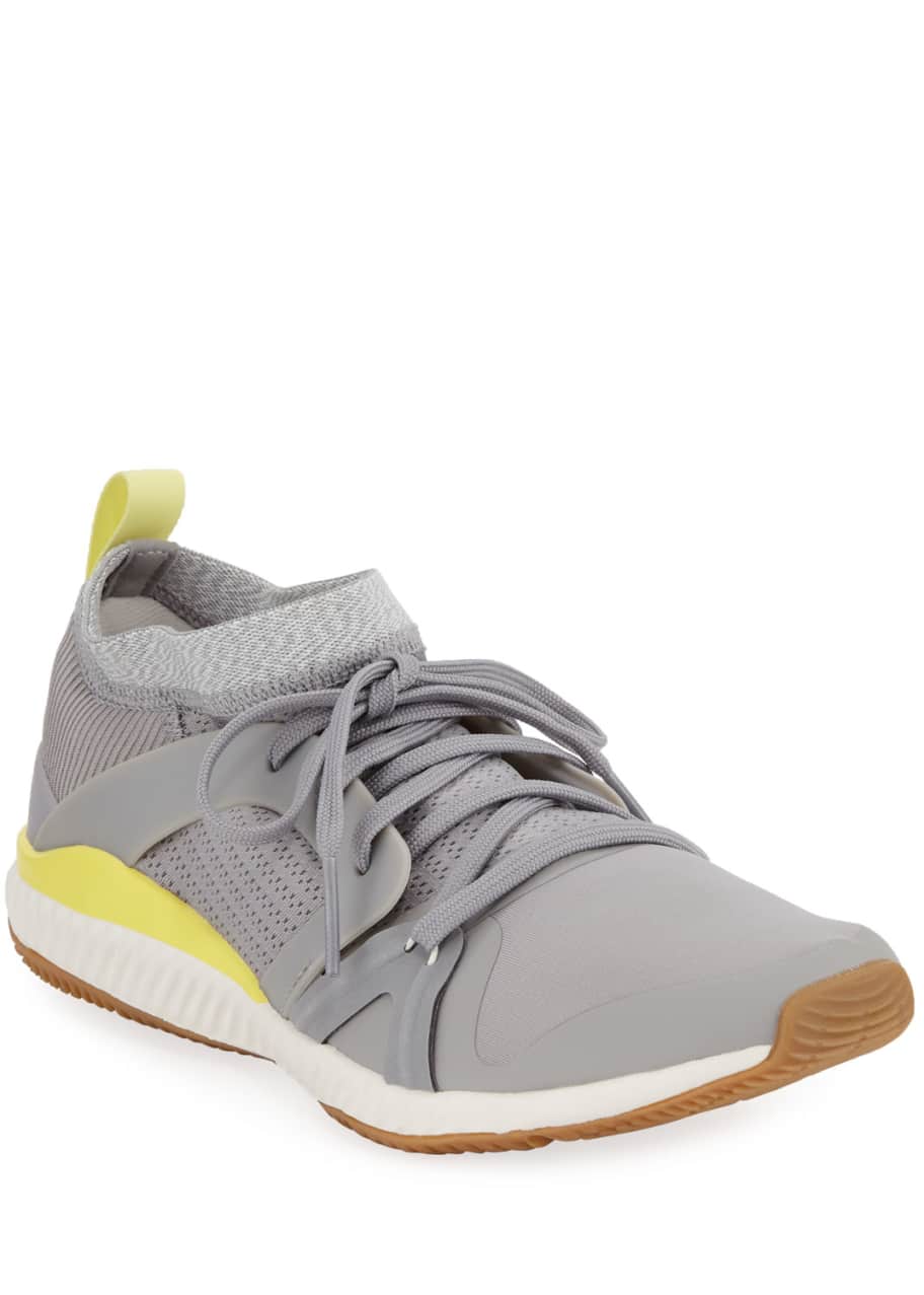 adidas by Stella McCartney Crazy Train Pro Lace Up Sneakers Gray