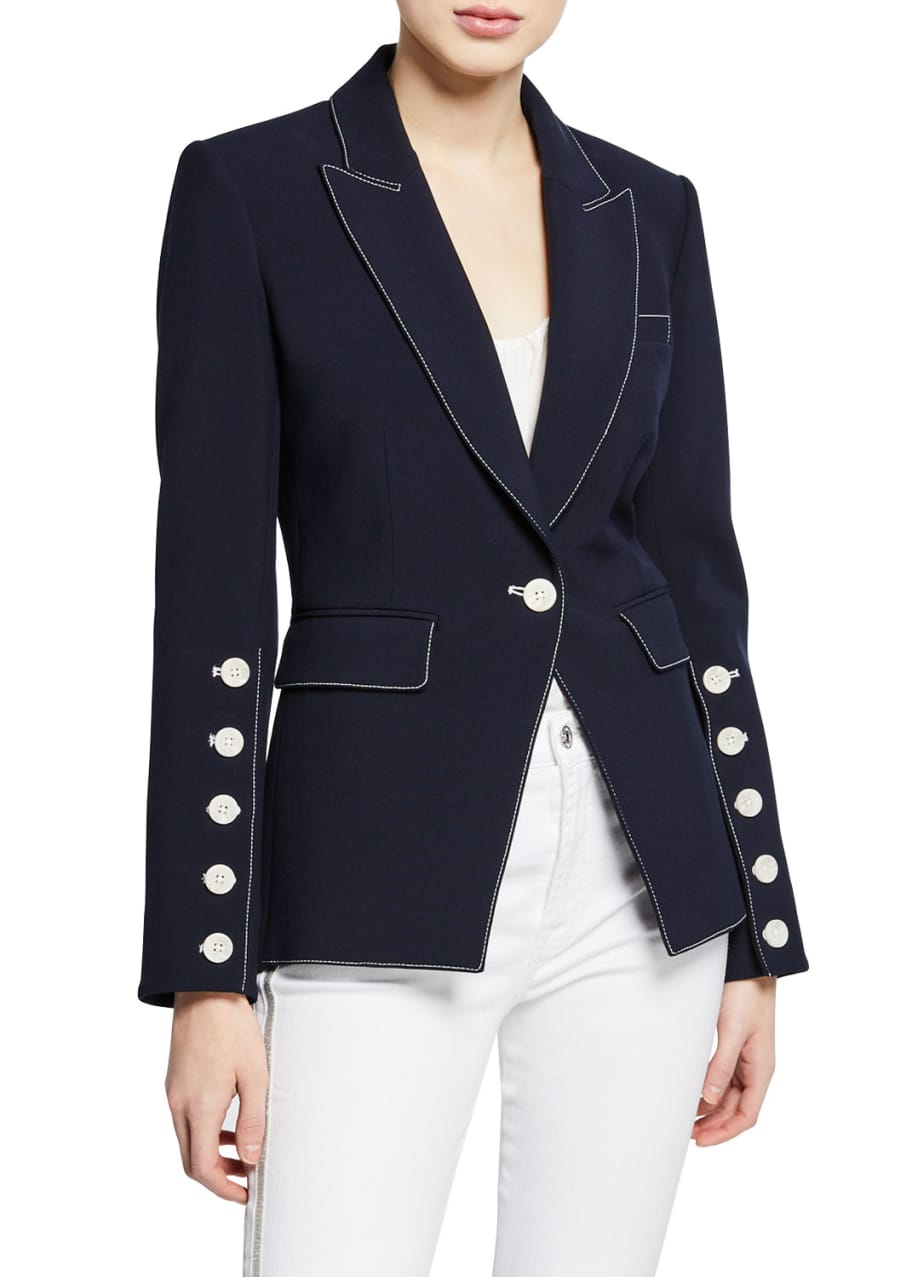 Veronica Beard Steele Single-Button Dickey Jacket - Bergdorf Goodman