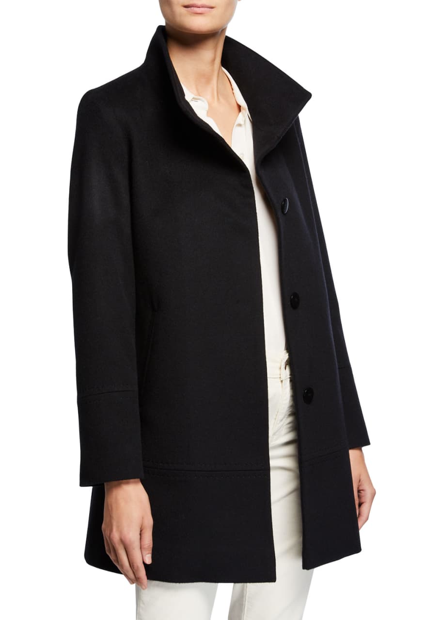 Fleurette cashmere long hot sale coat