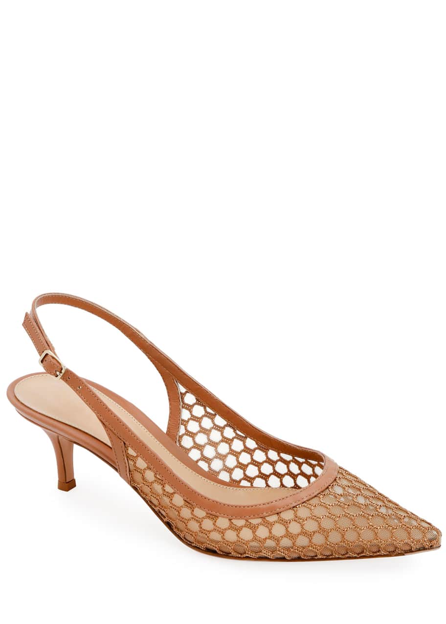 Gianvito Rossi Slingback Pointed Pumps Bergdorf Goodman