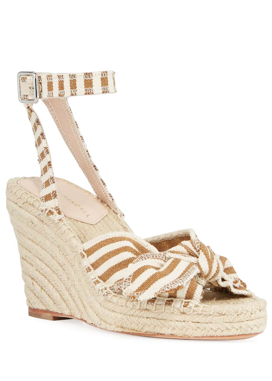 Loeffler Randall Tessa 80mm Bow Wedge Espadrilles - Bergdorf Goodman