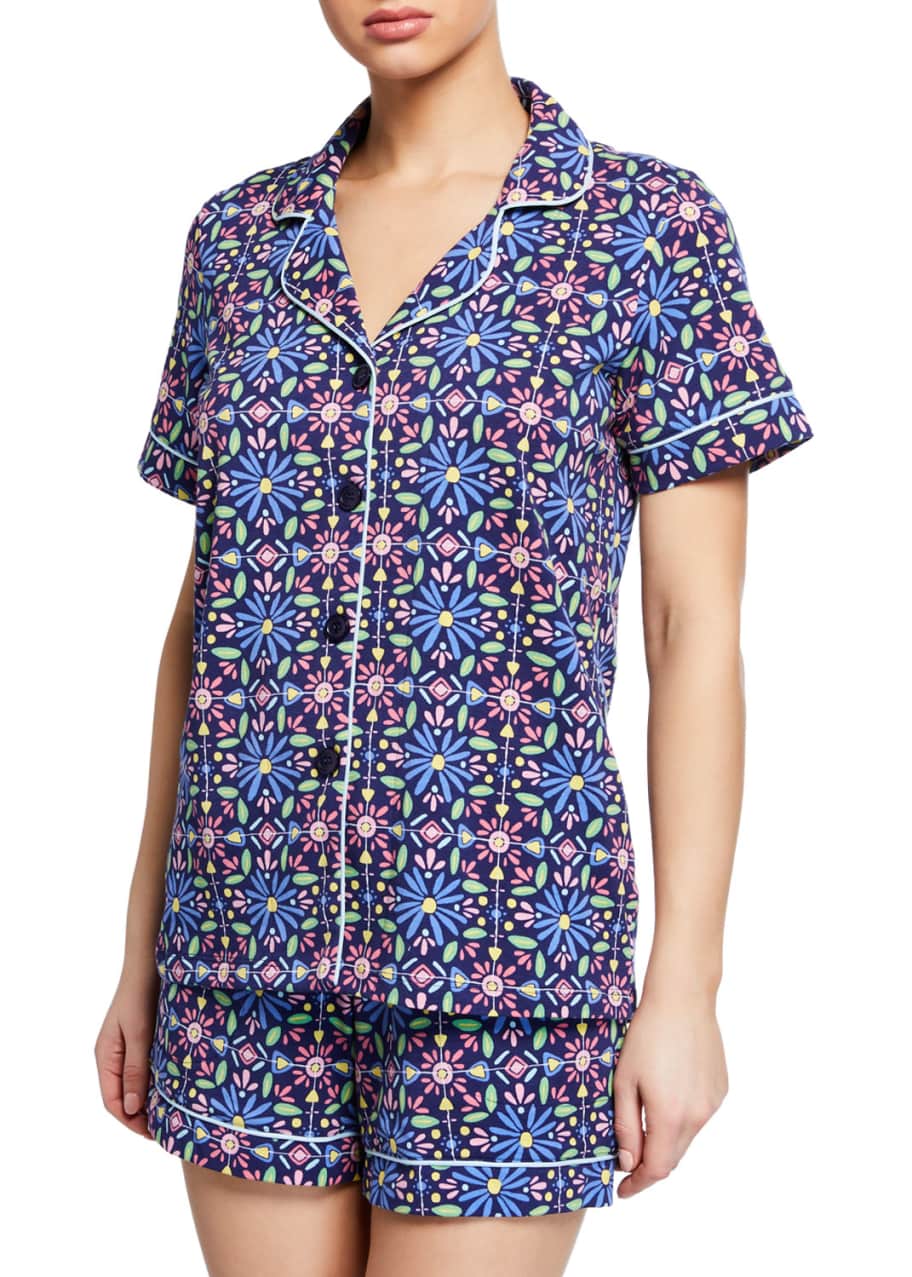 BedHead Pajamas Spanish Tile Shorty Pajama Set Bergdorf Goodman