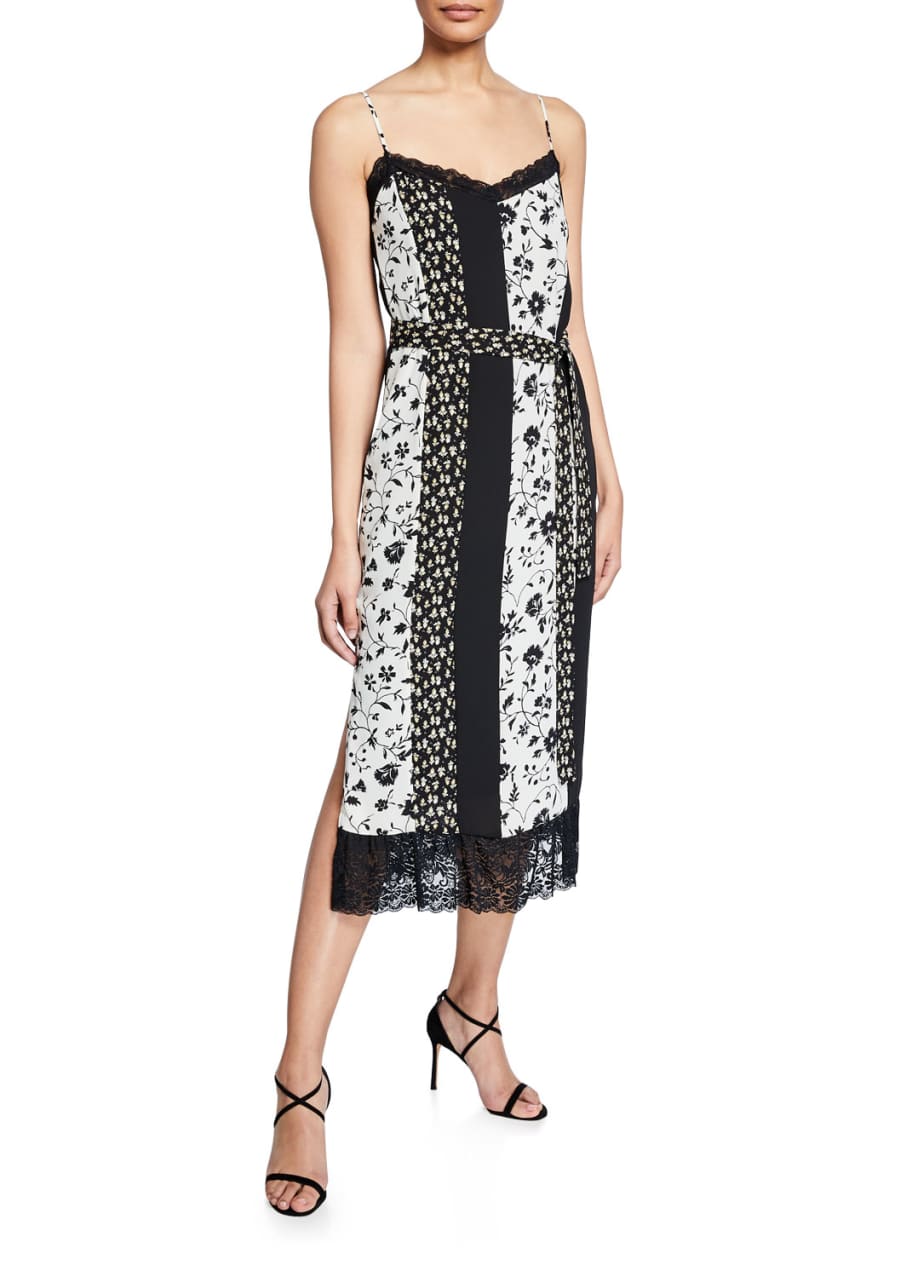 Likely Lia Mixed Floral Lace Slip Dress - Bergdorf Goodman