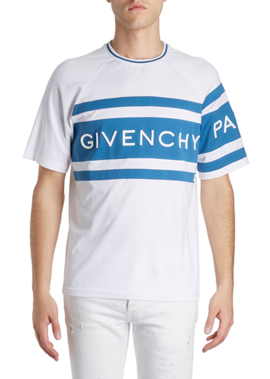 Givenchy Men's Contrast Logo Panel T-Shirt - Bergdorf Goodman