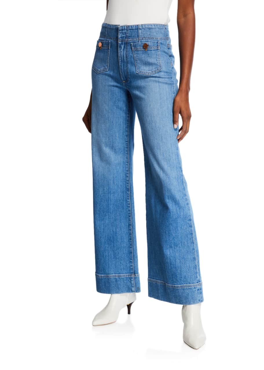 Alice and olivia sales gorgeous wide leg jeans