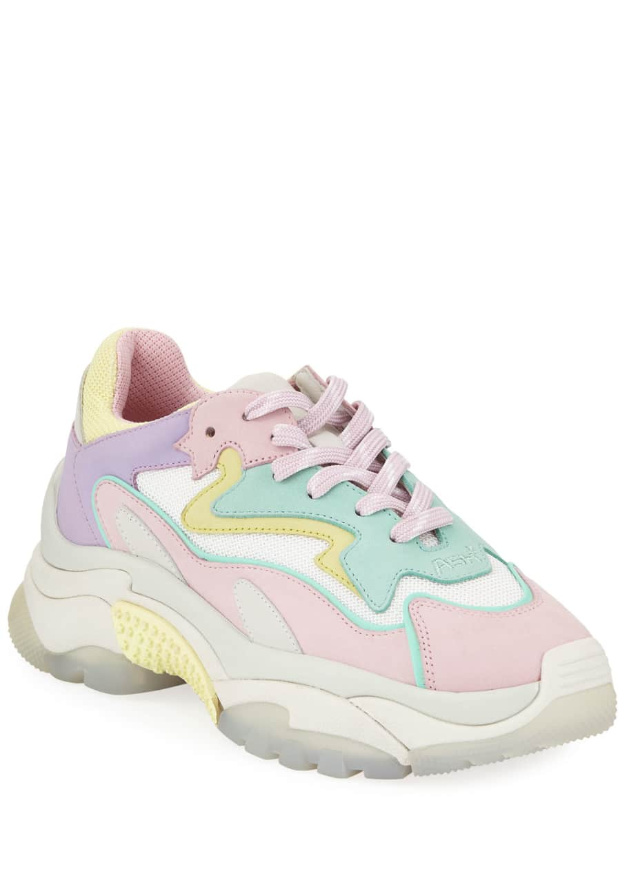 Ash Addict Pastel Suede Sneakers - Bergdorf Goodman