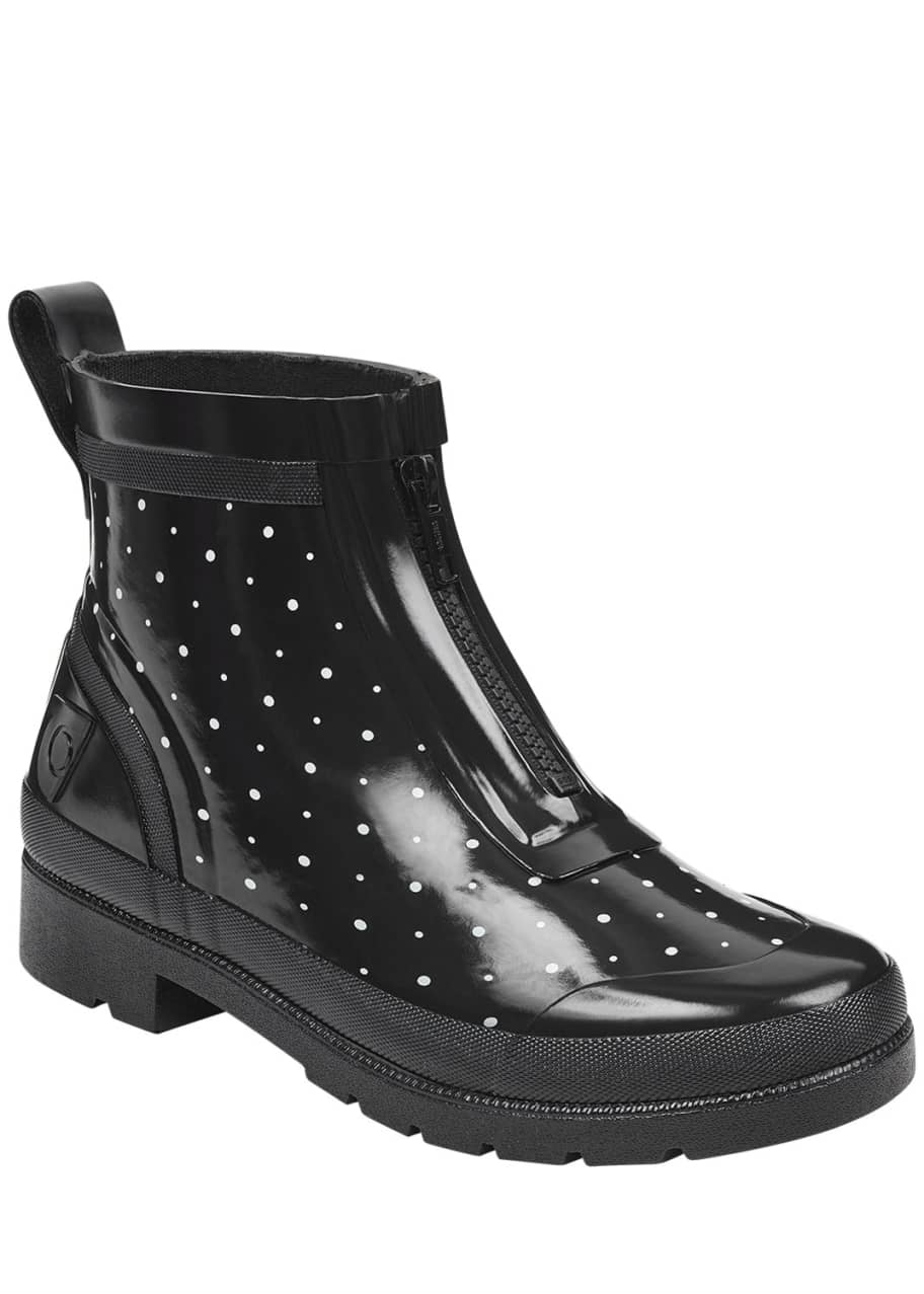 Tretorn Lina Zip Dotted Rubber Rain Boots - Bergdorf Goodman