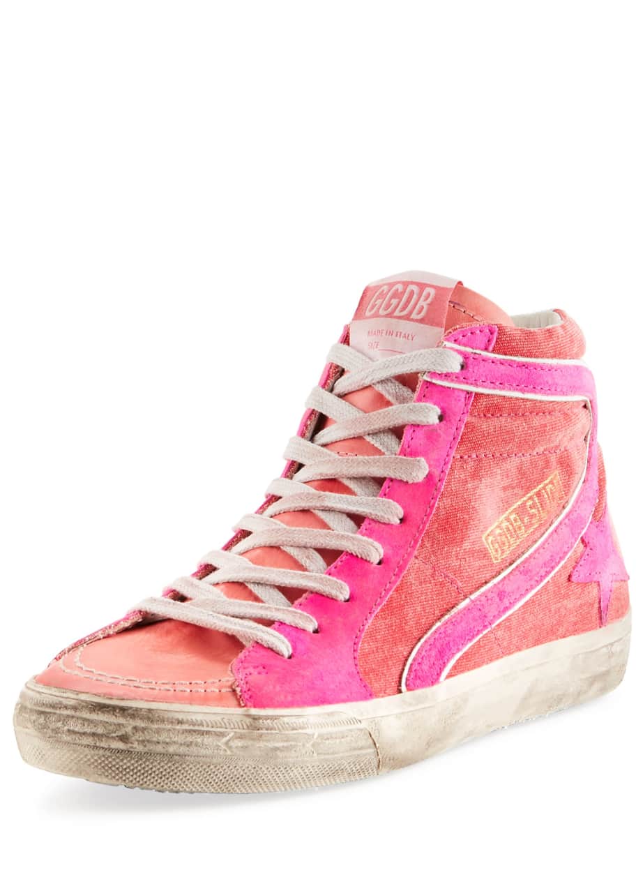 Golden goose hotsell highlighter pink slide