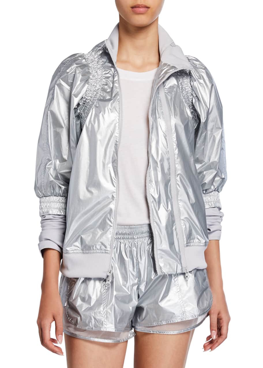 Adidas metallic jacket discount