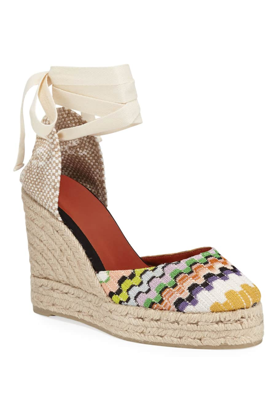 Castaner x Missoni Carina 100mm Knit Platform Espadrilles - Bergdorf ...