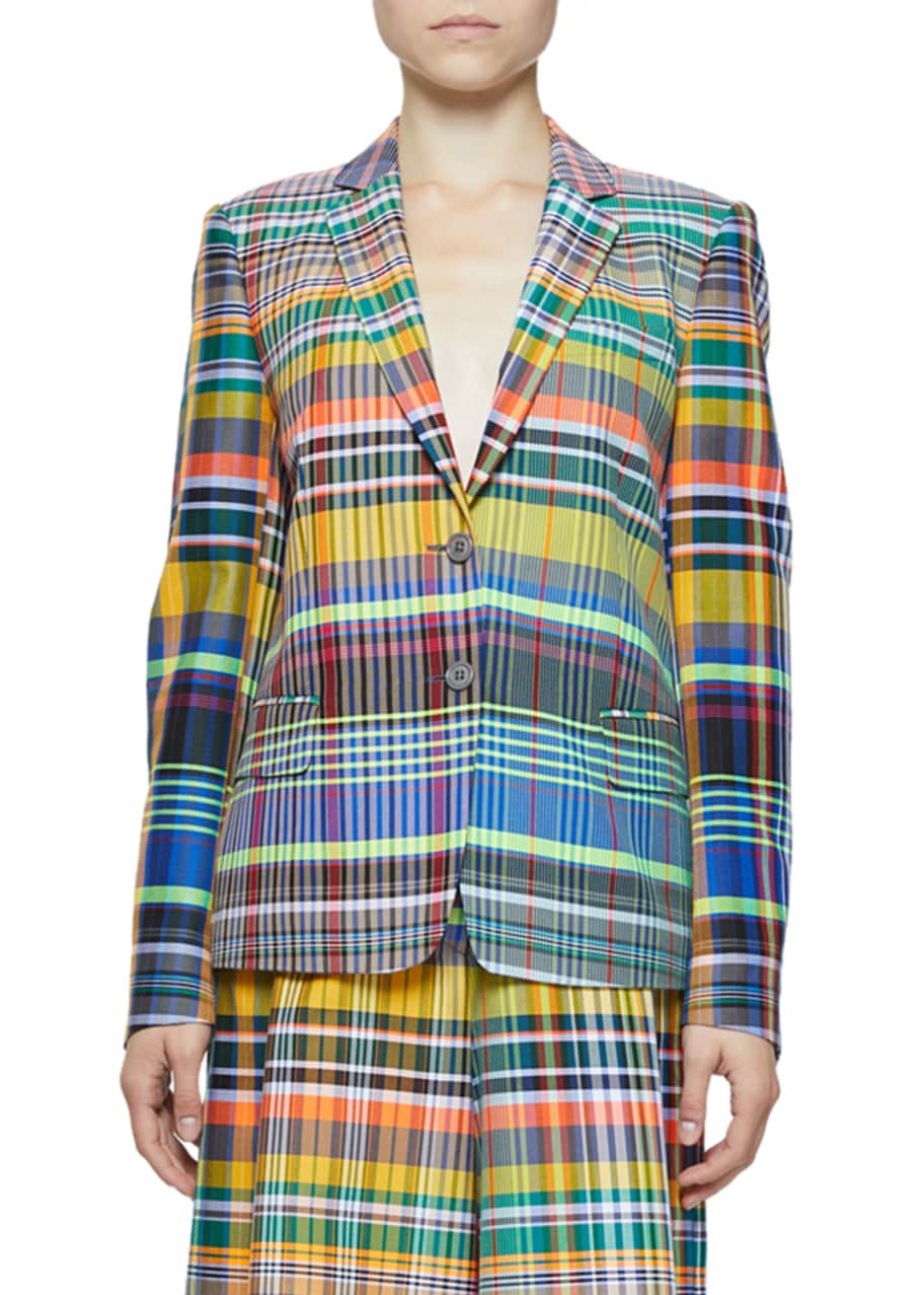 Madras plaid jacket shop