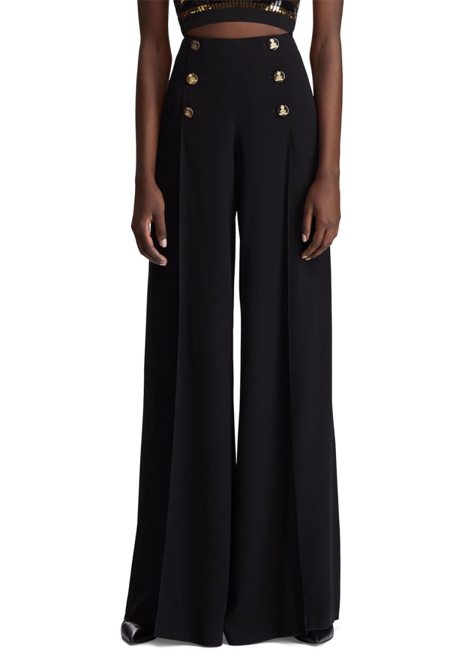Ralph Lauren Collection Montaine High-Rise Crepe Palazzo Pants ...