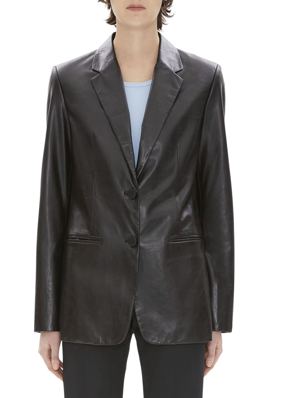 Helmut lang leather blazer deals