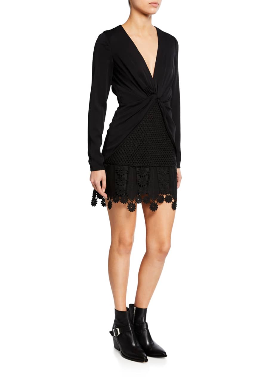 Self portrait twist front dress store