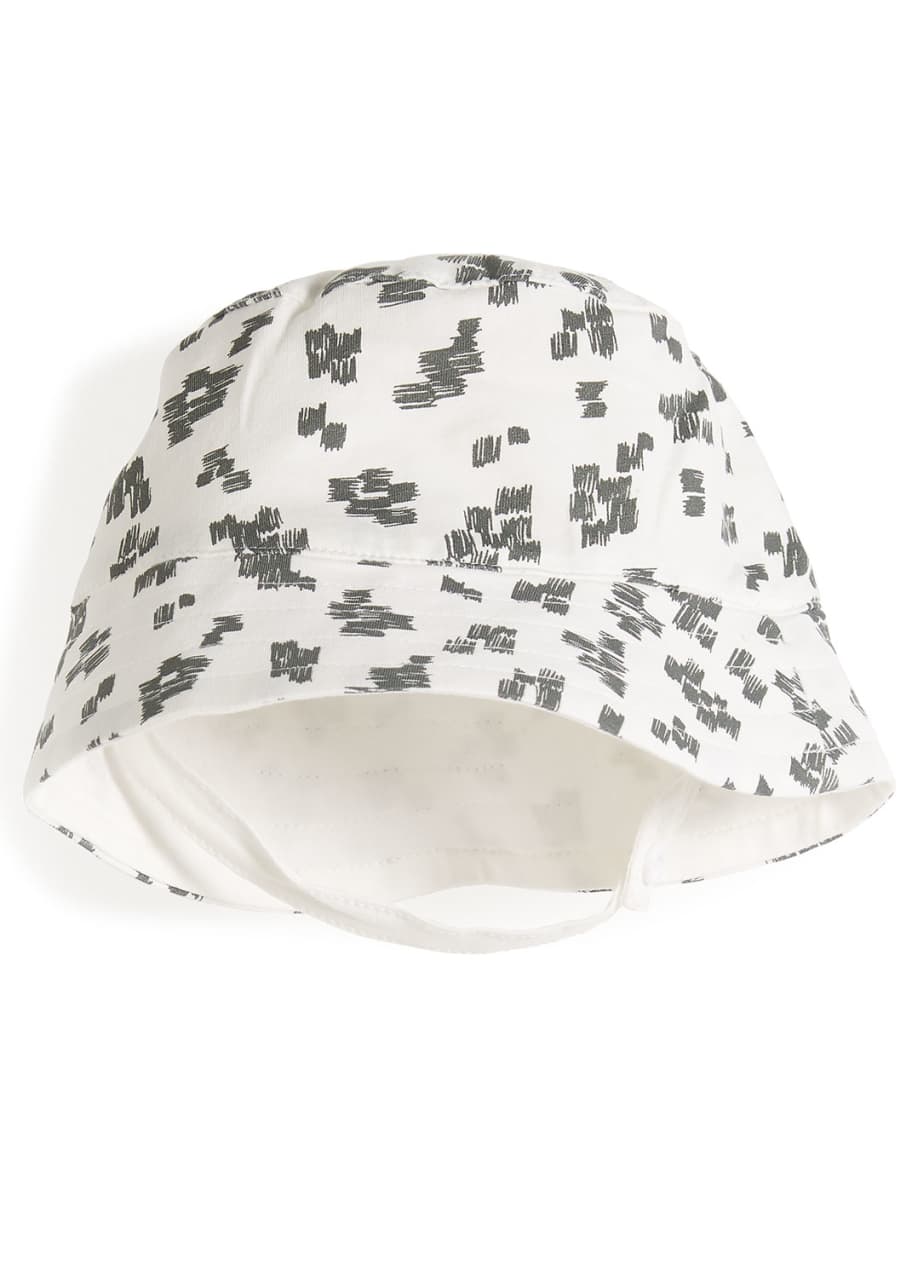 Image 1 of 1: Brushstroke Print Baby Sun Hat