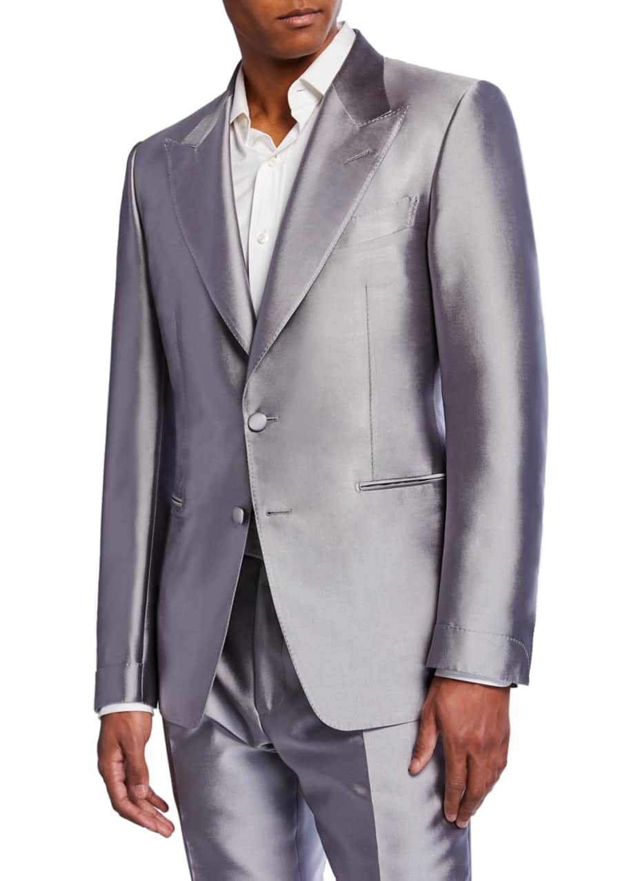 TOM FORD Men's Metallic ShawlCollar Dinner Jacket Bergdorf Goodman