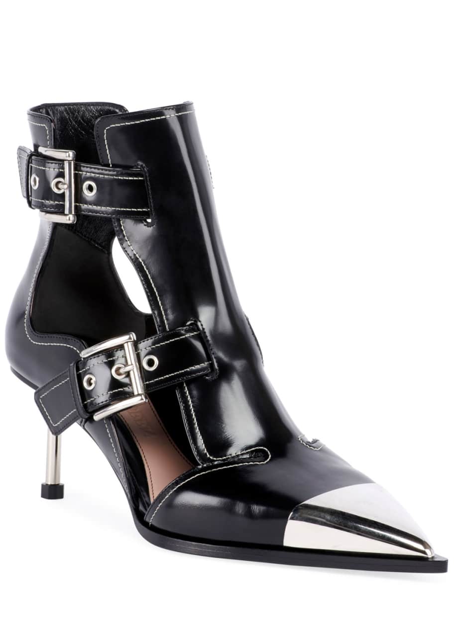 Cutout buckle boot on sale