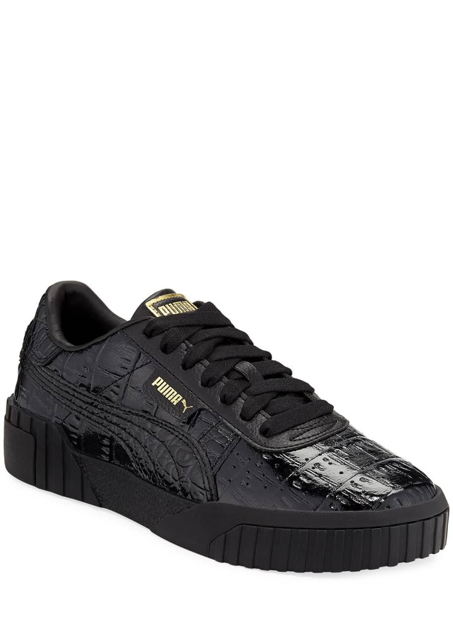 Cali Croc Embossed Patent Sneakers