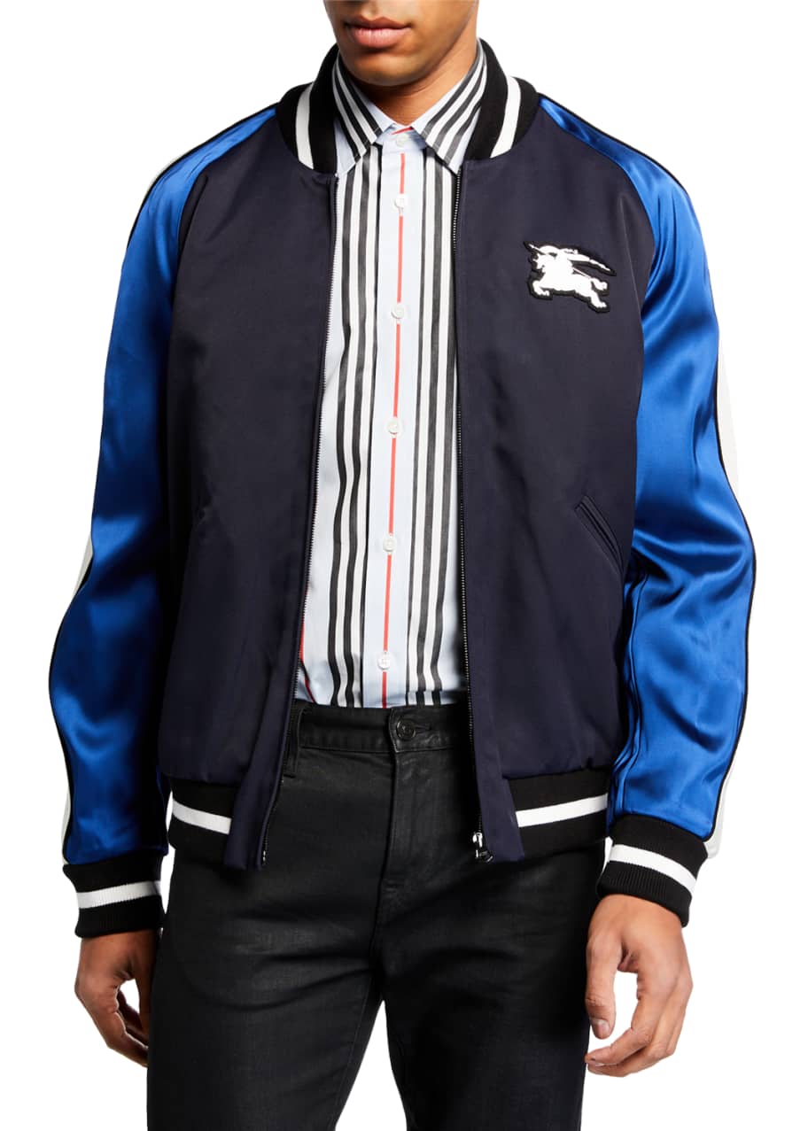 Burberry discount letterman jacket