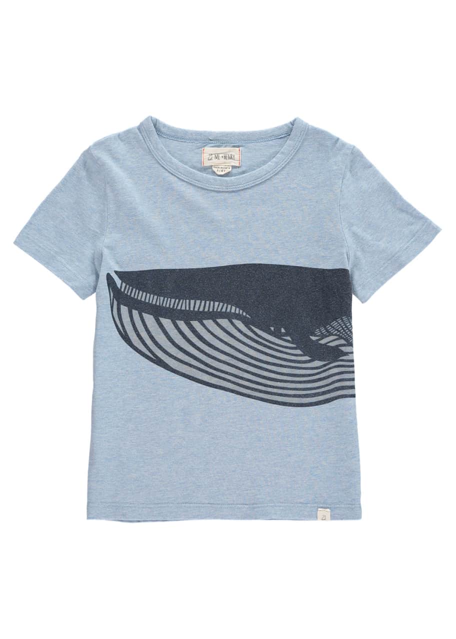 Image 1 of 1: Whale Graphic Tee w/ Children's Book, Size 2T-10