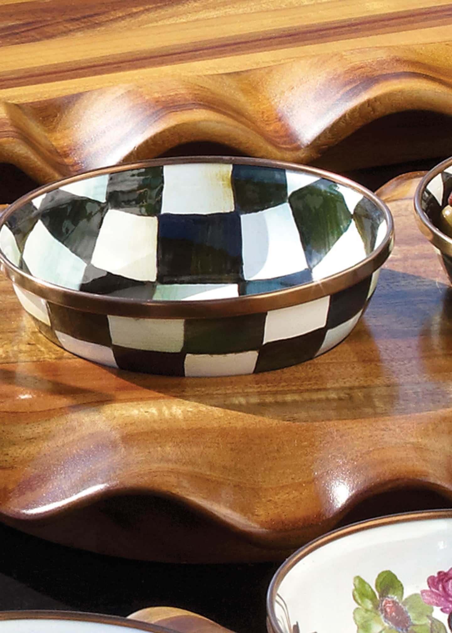 MacKenzie-Childs Courtly Check Relish Dish Image 2 of 3