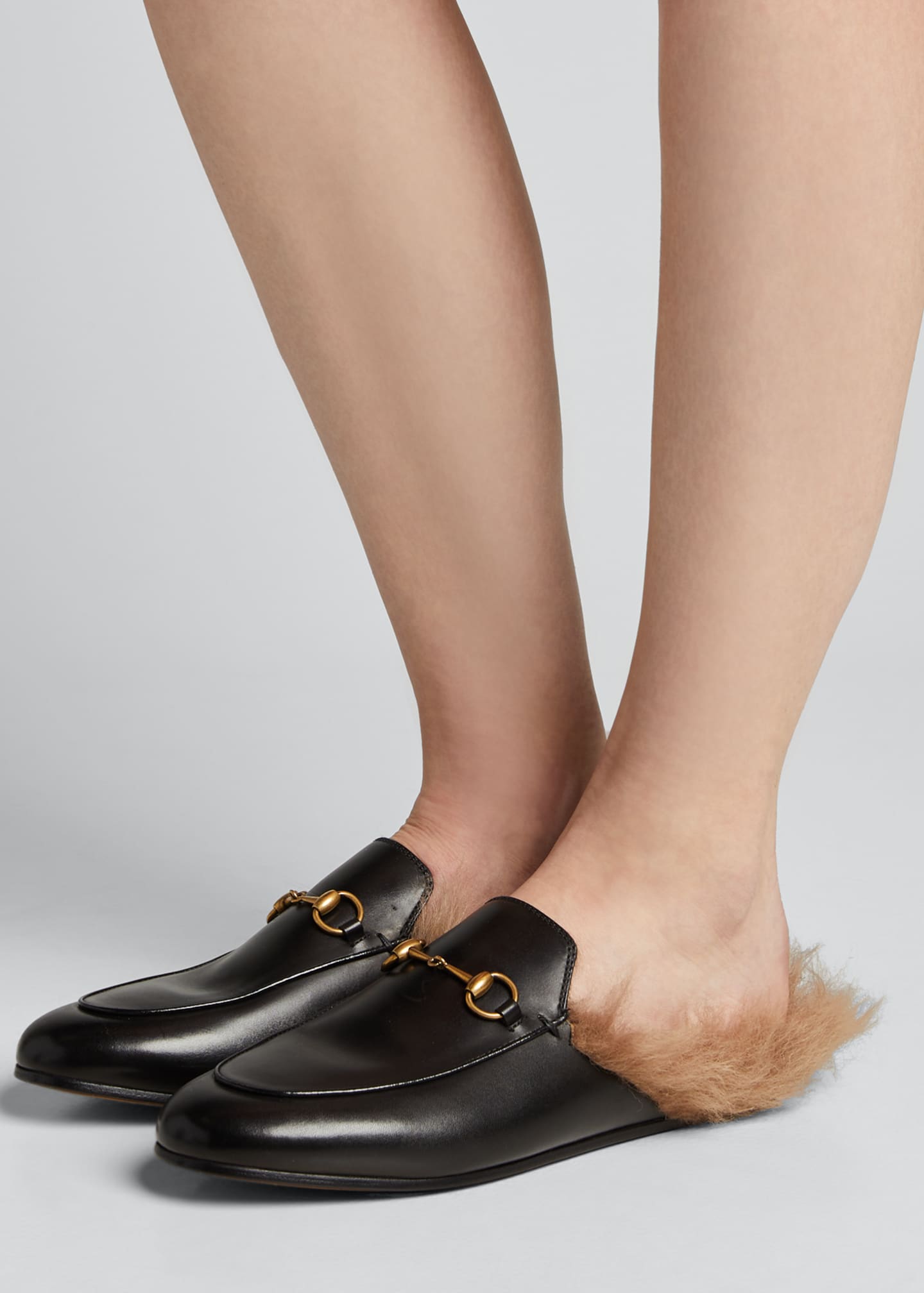 Gucci Princetown Fur Lined Mule Image 2 of 5