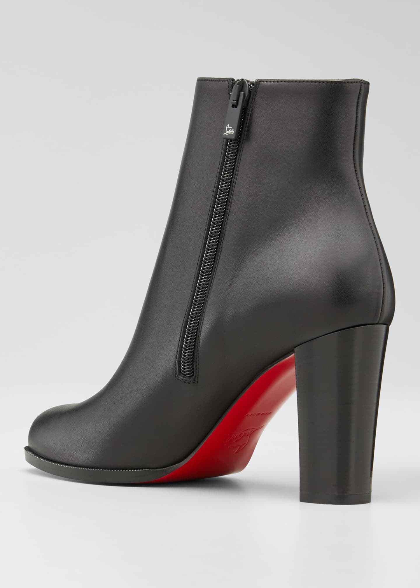 Louboutin Adox Leather Red Boots - Bergdorf Goodman