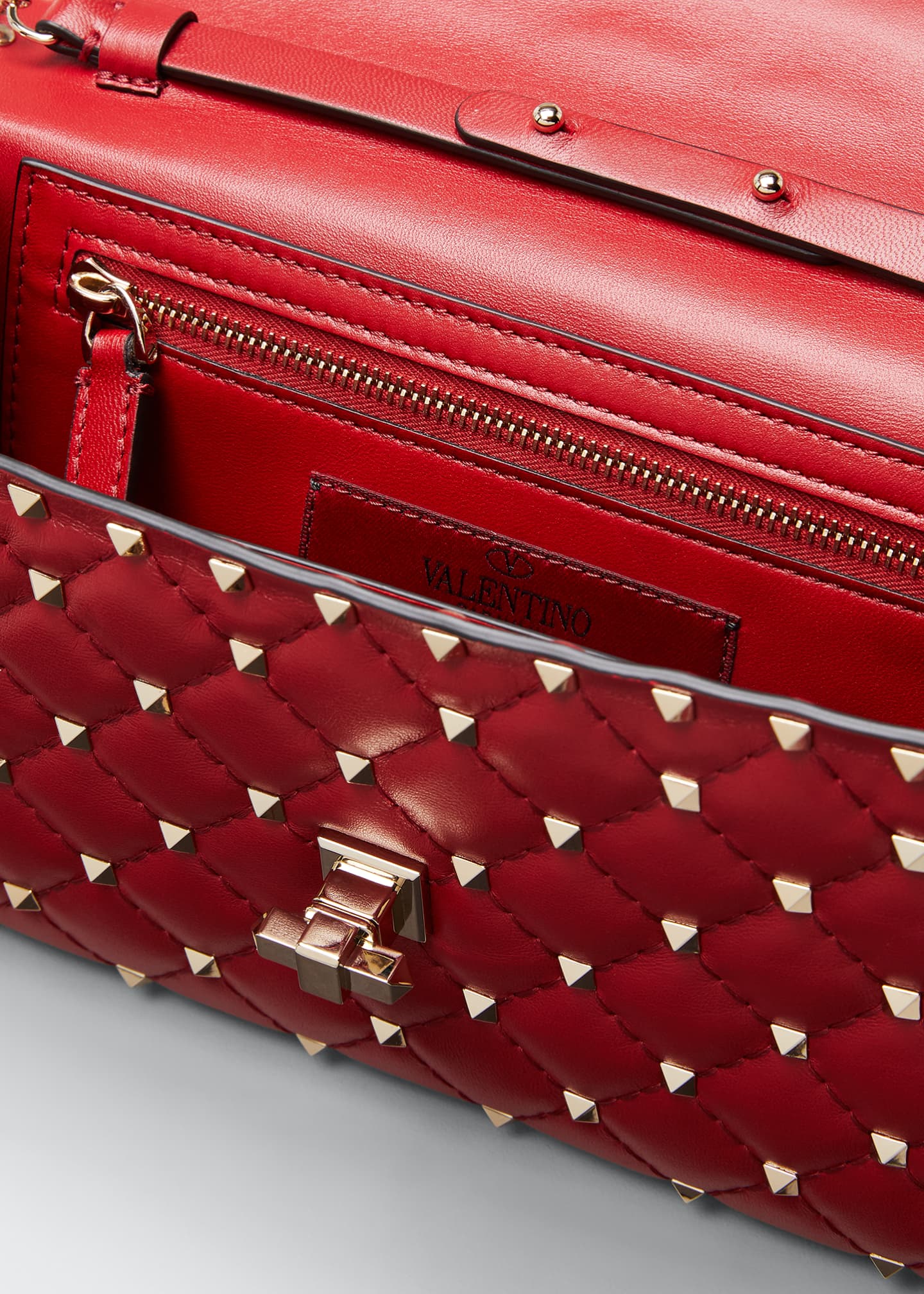 Valentino Garavani Quilted Rockstud Spike Chain Shoulder Bag Bergdorf