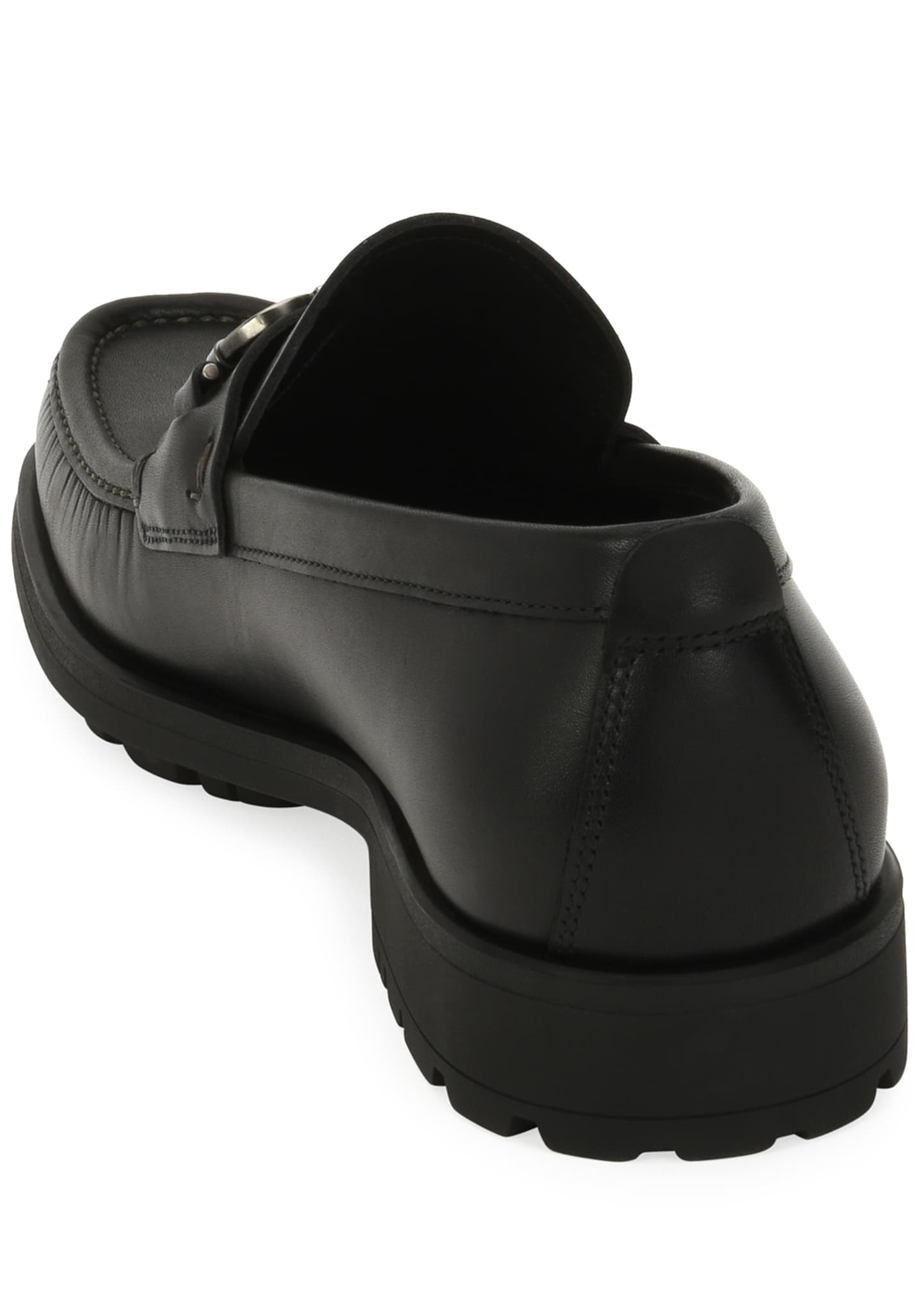 kaira leather lug sole loafer