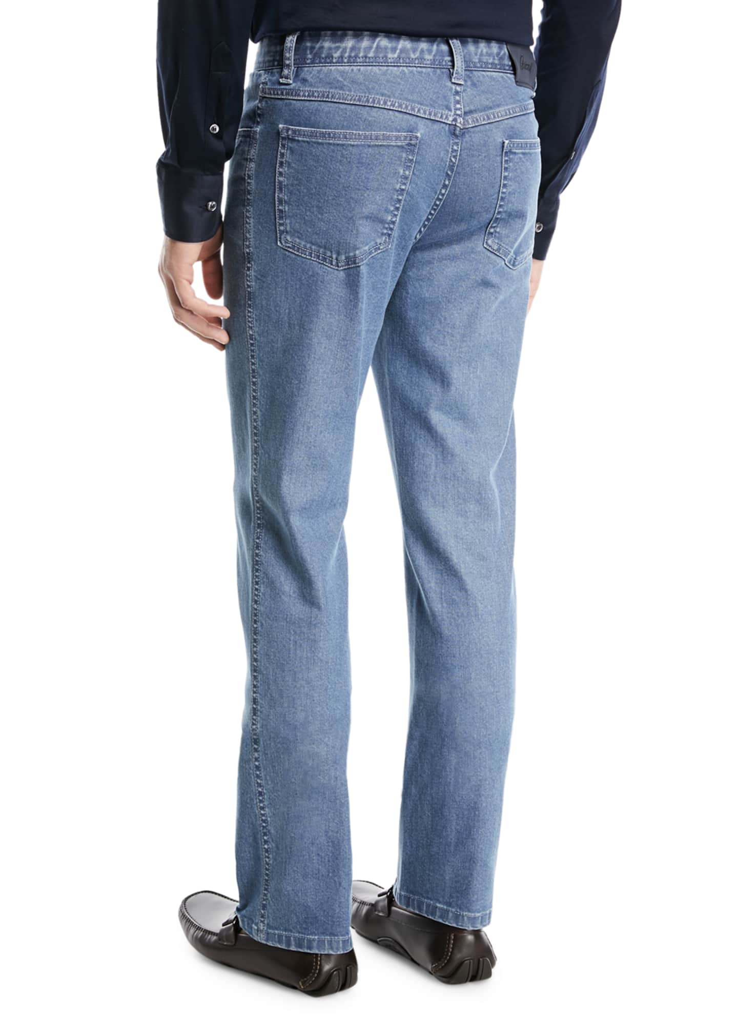 Brioni Straight-Leg Stretch Denim Jeans Image 2 of 3