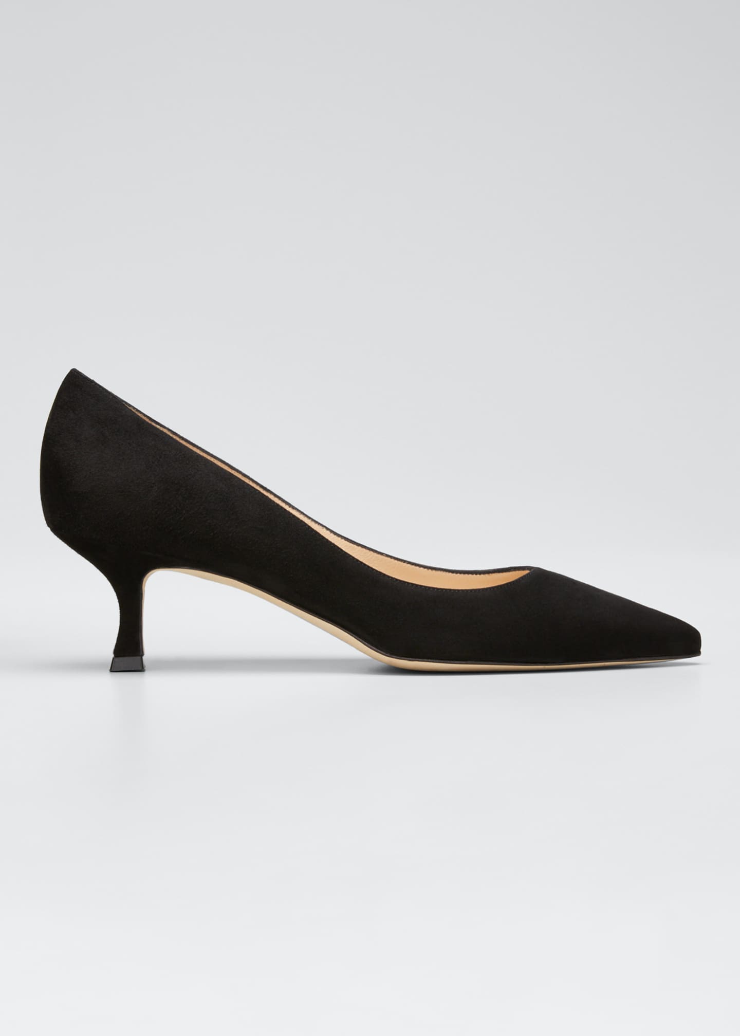 Manolo Blahnik Srila Suede LowHeel Pump Bergdorf Goodman