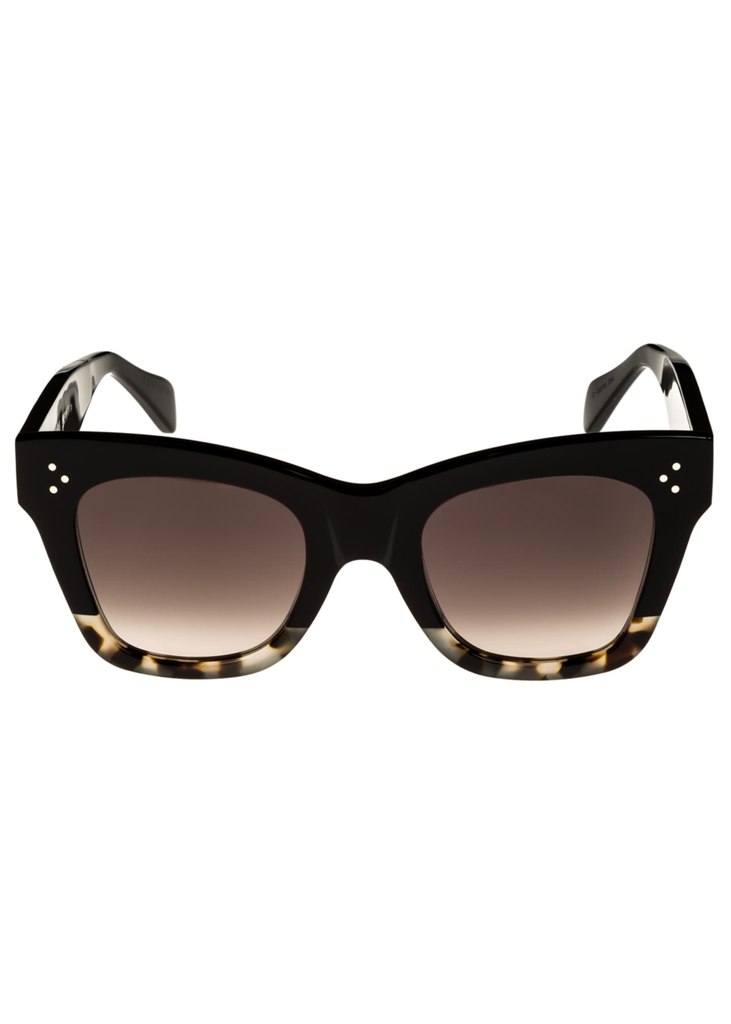 Celine TwoTone Gradient CatEye Sunglasses, Black Bergdorf Goodman