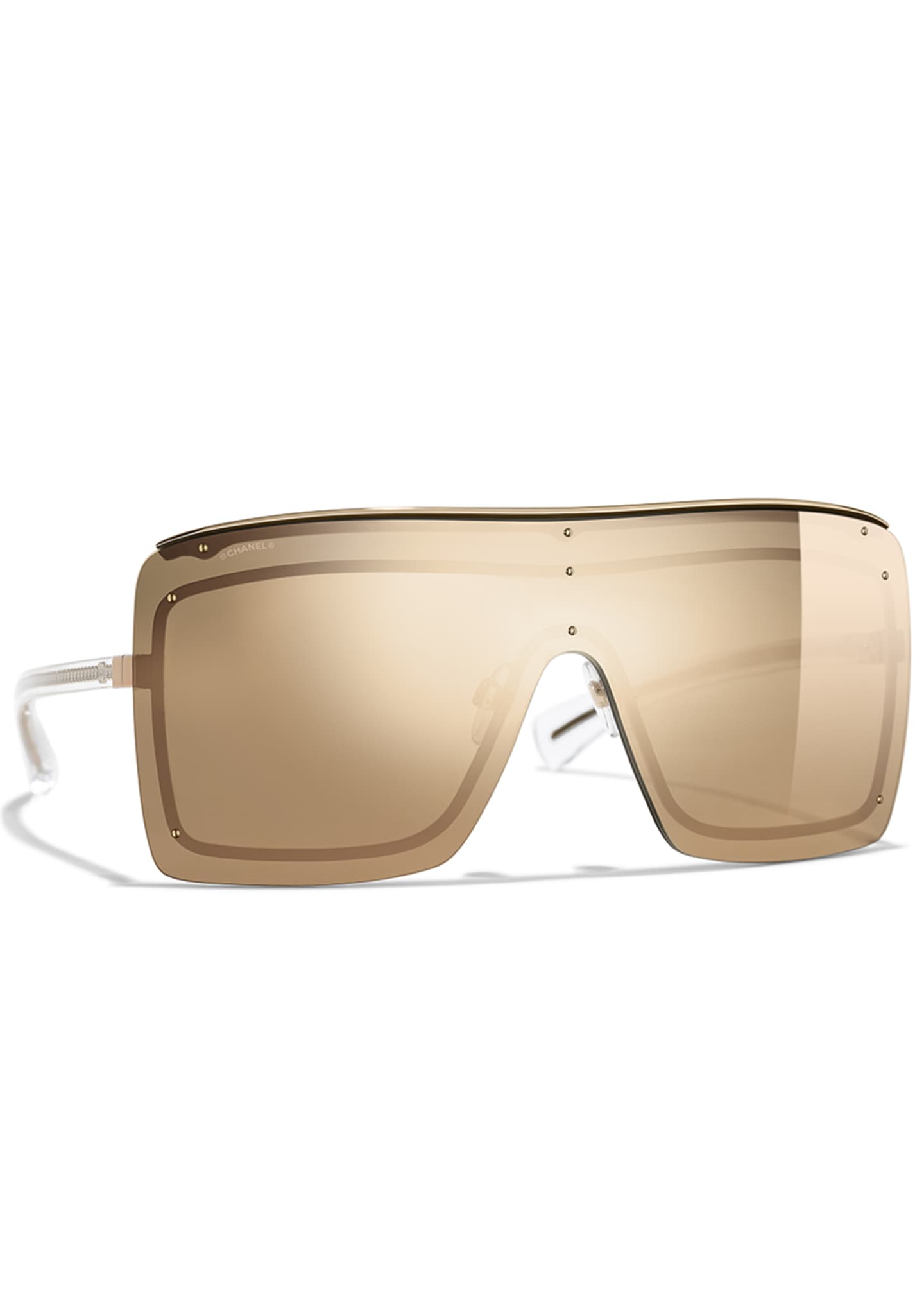 Chanel gold mirror sunglasses outlet