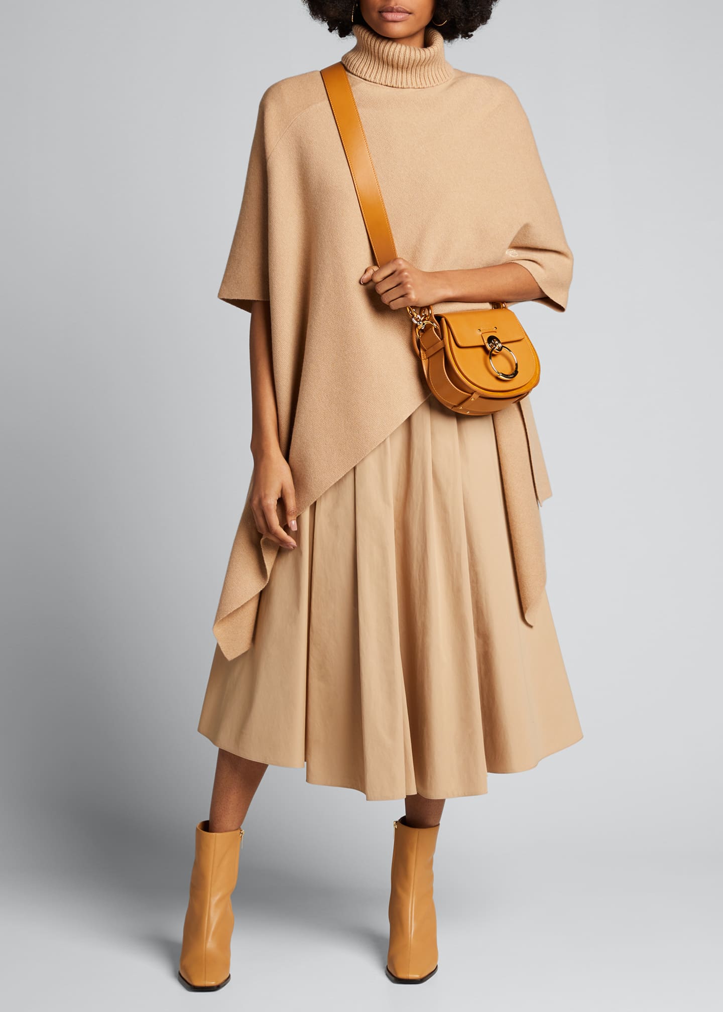 Chloe Tess Small Leather/Suede Camera Crossbody Bag Bergdorf Goodman